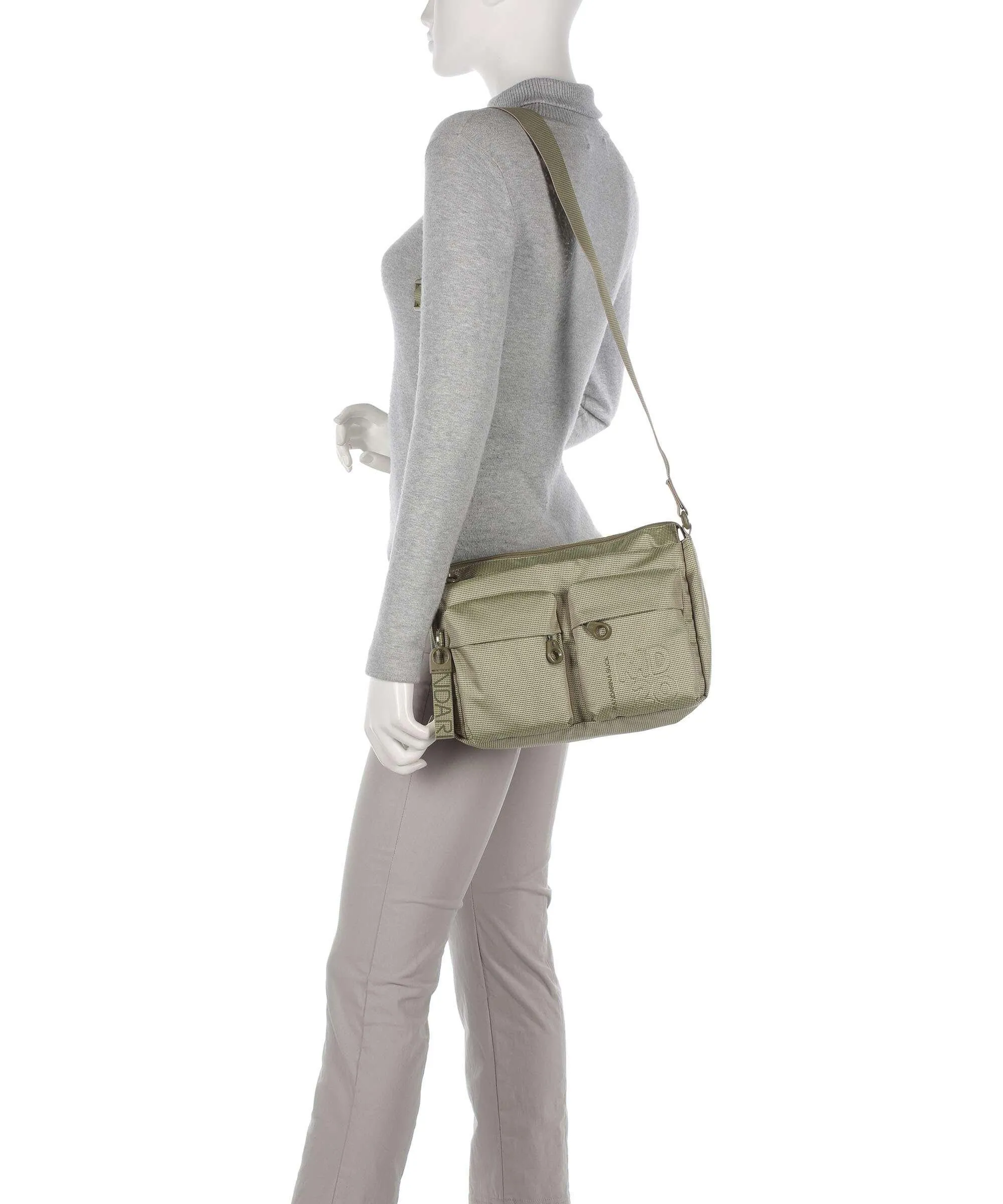  Mandarina Duck MD20 Borsa a spalla poliestere verde chiaro  