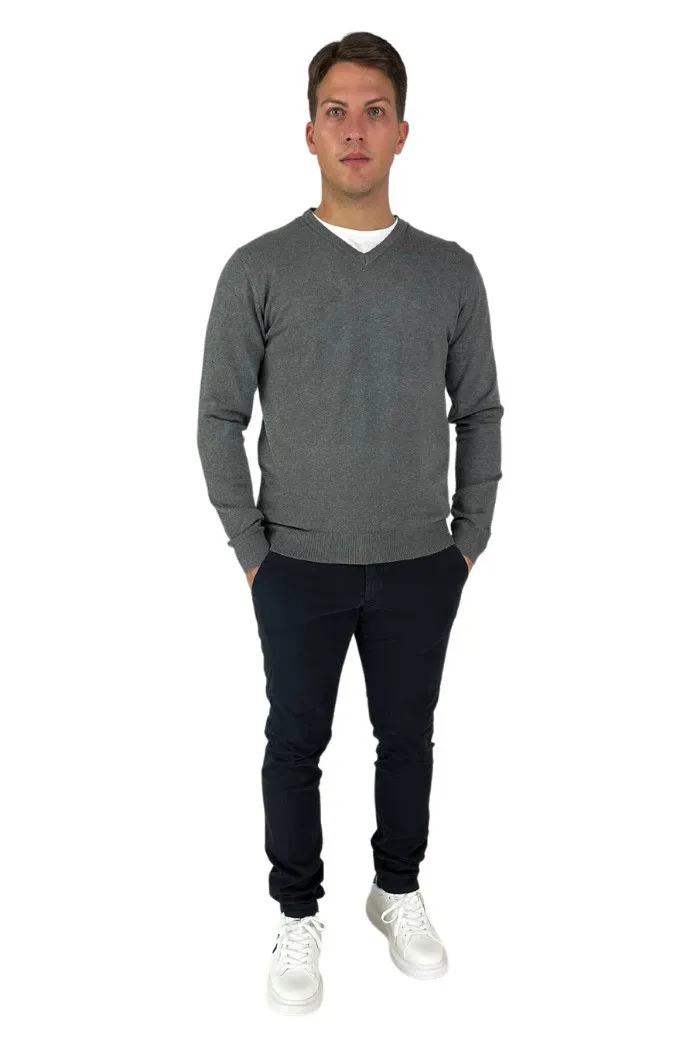 Markup maglia scollo a v in misto viscosa mk20011
