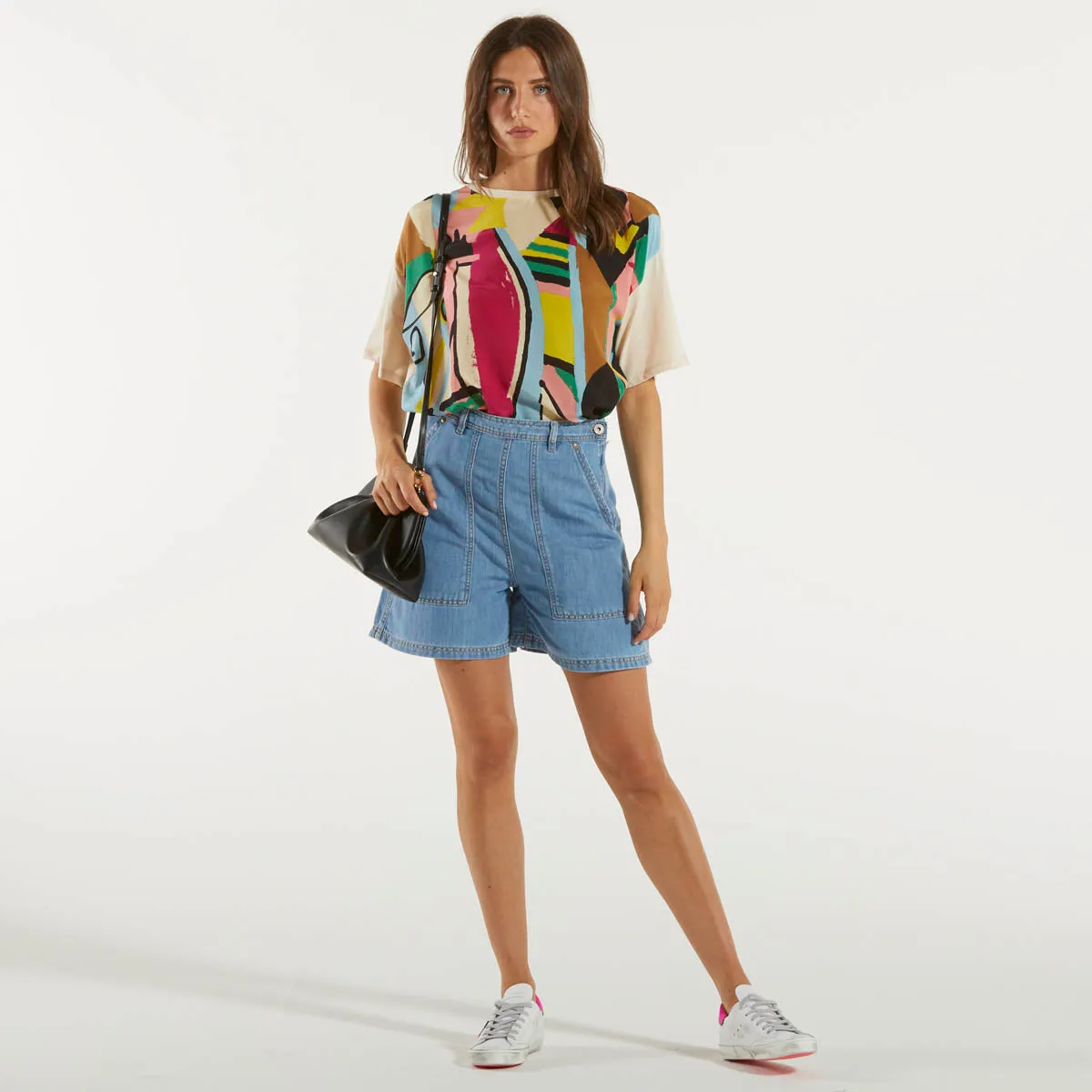 Max Mara t-shirt malaga fantasia multicolor