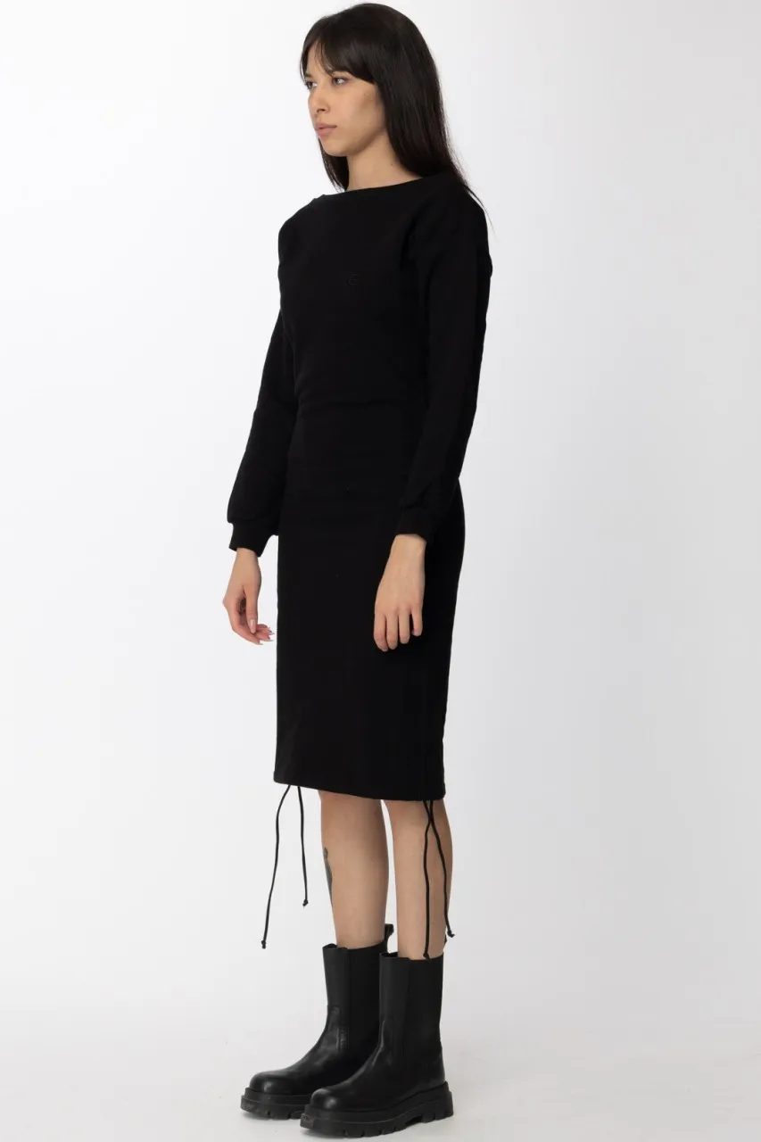 Maxi Abito in felpa Nero