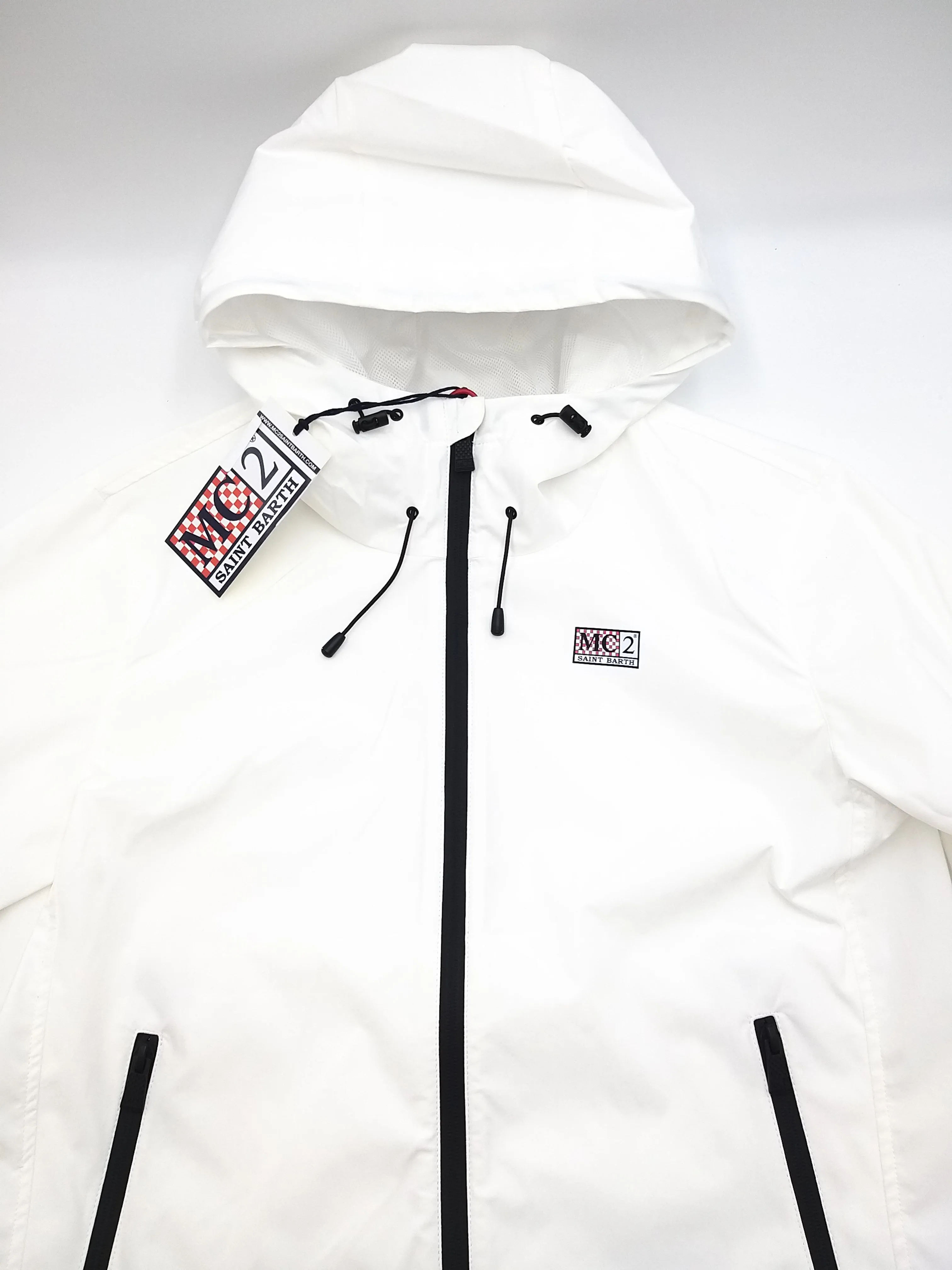 MC2 SAINT BARTH Giacca a vento uomo in techno con logo