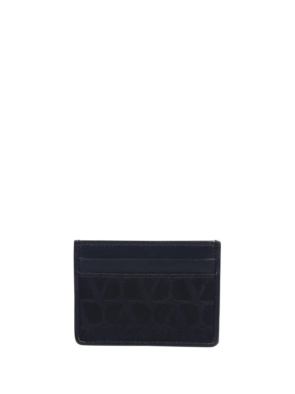 MEN VALENTINO GARAVANI BLACK POLYESTER CARD HOLDER