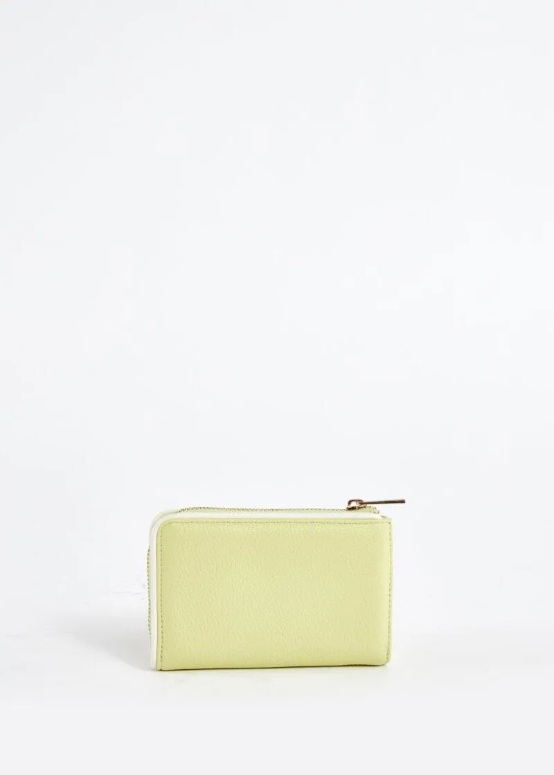 Mini portafoglio con chiusura zip around