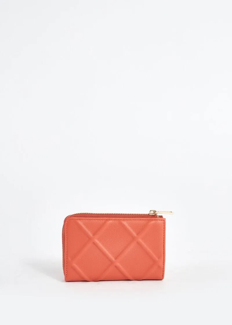 Mini portafoglio zip around con rombi