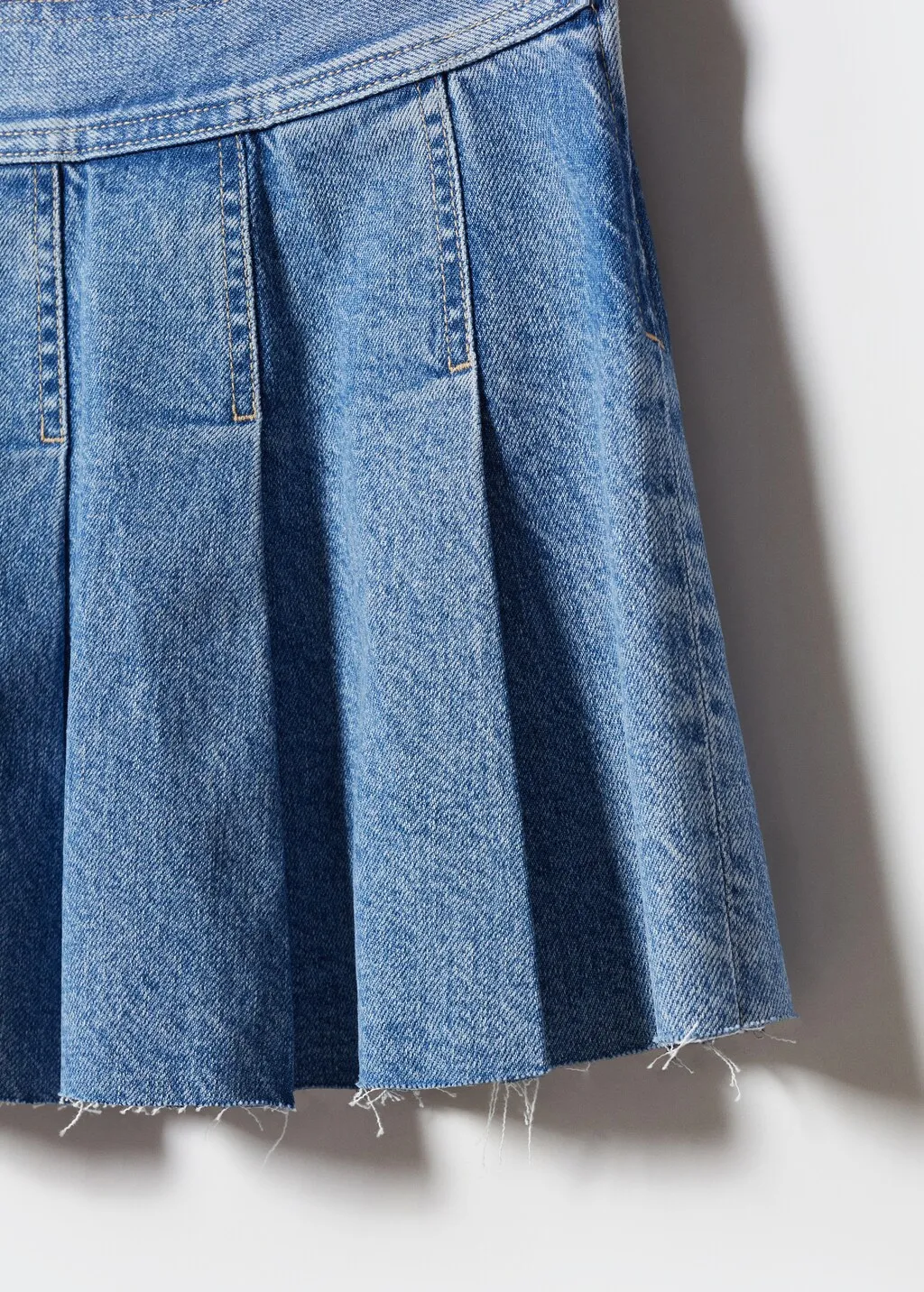 Minigonna denim inserti