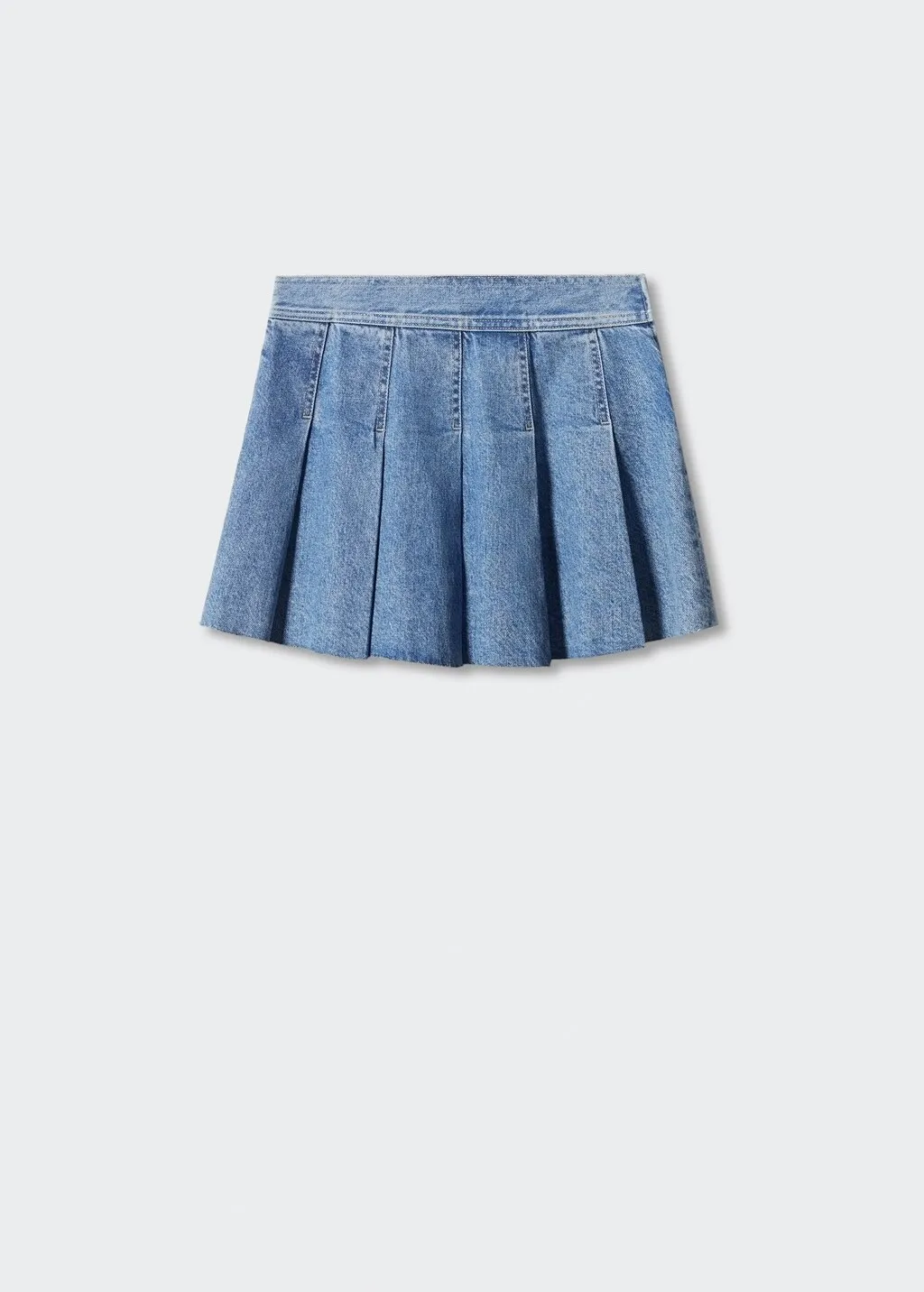 Minigonna denim inserti
