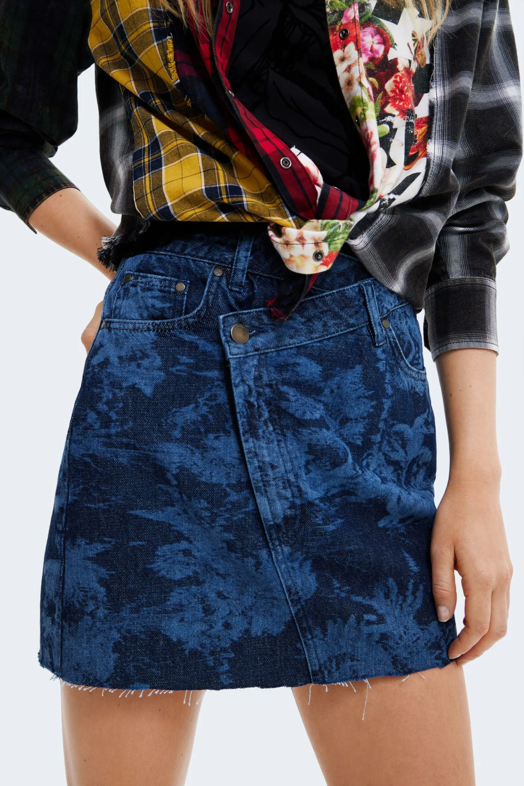 Minigonna Desigual fal florence Blu