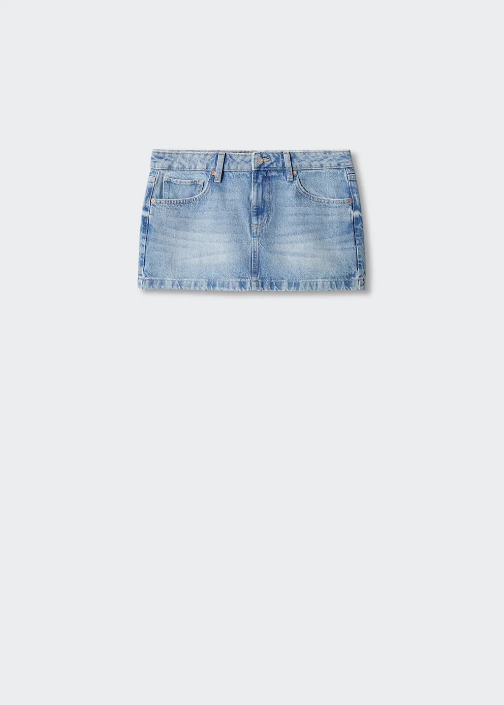 Minigonna jeans vita bassa