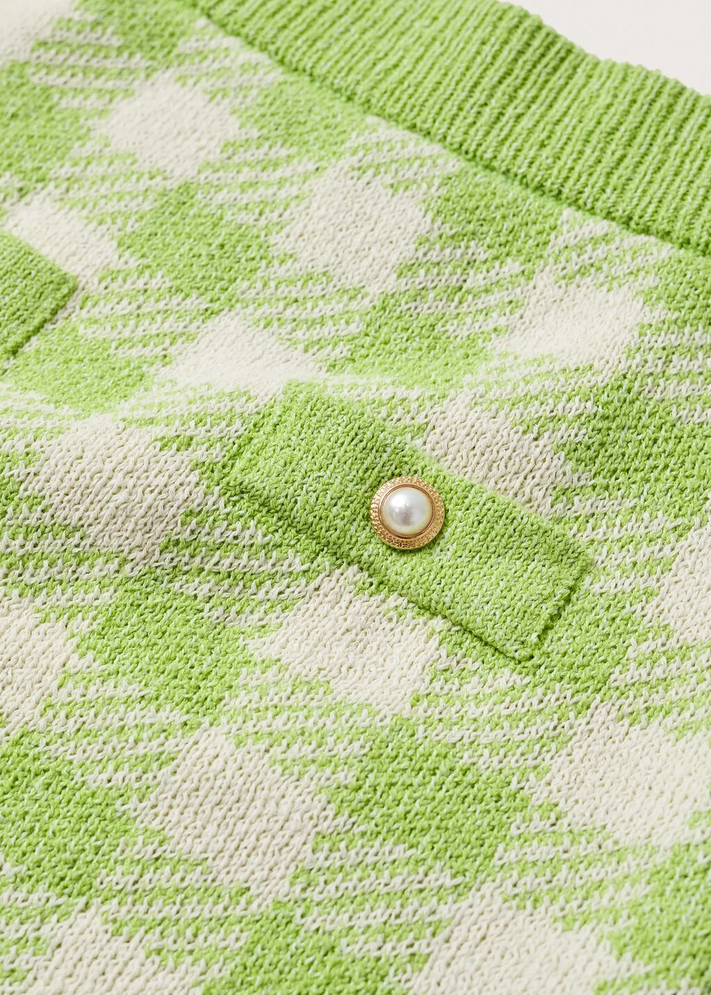 Minigonna maglia quadri