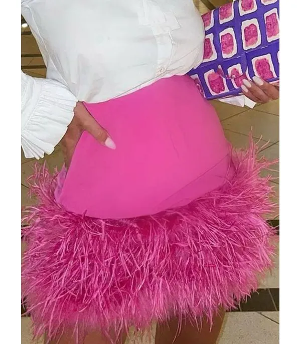 Minigonna peluches Barbiegirl - Dream Shop