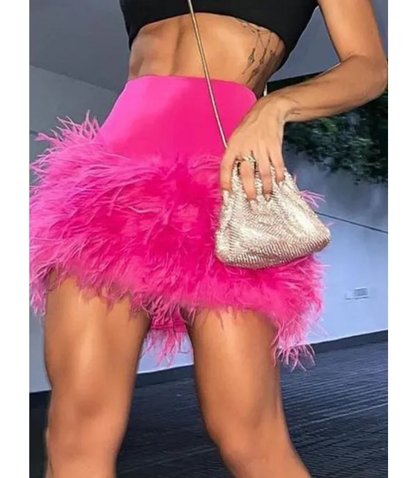 Minigonna peluches Barbiegirl - Dream Shop