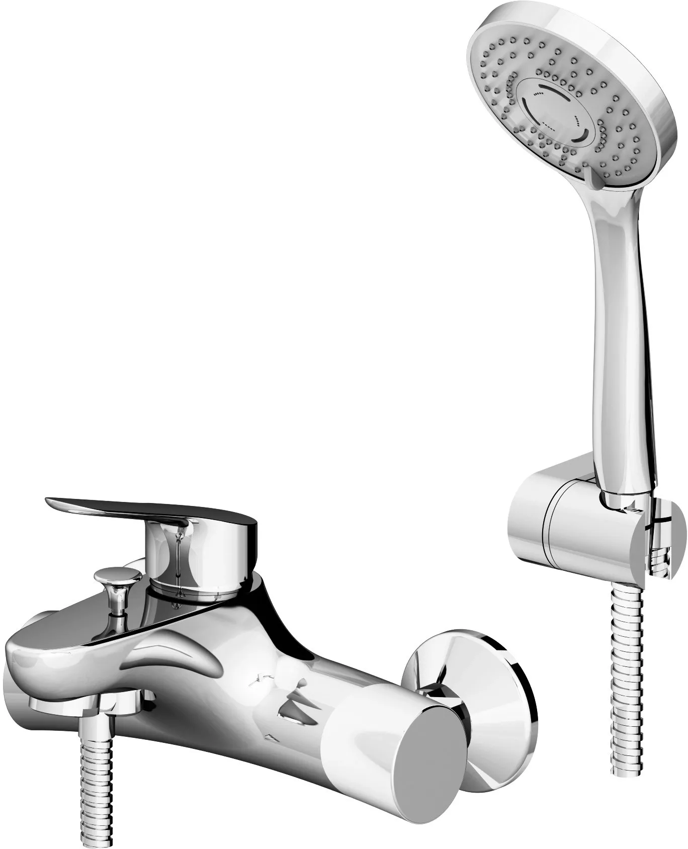 Mix4000 miscelatore vasca esterna con duplex cromo/color