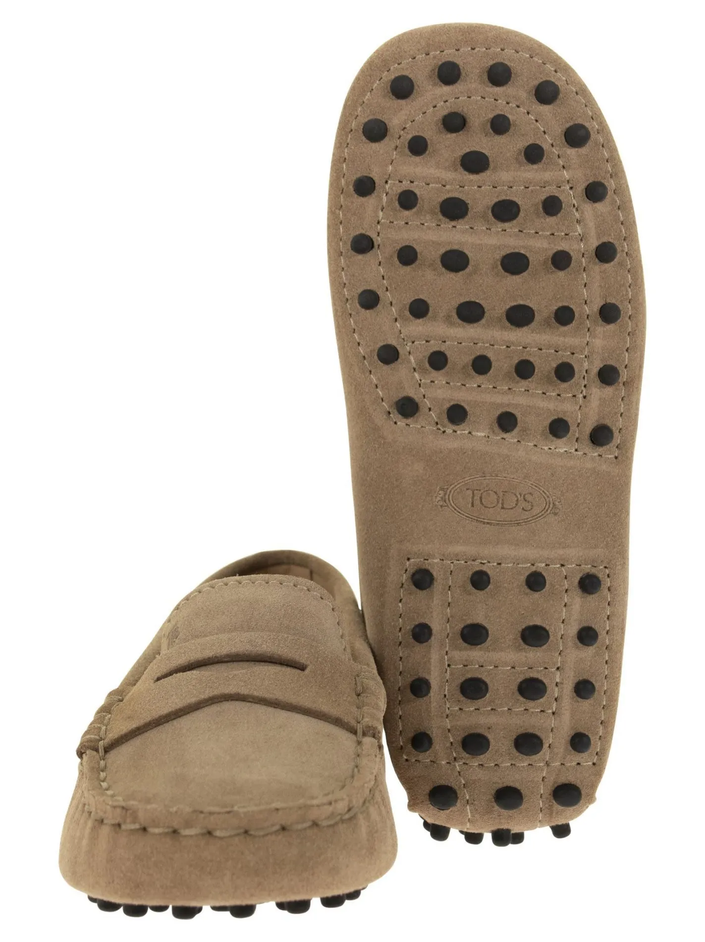 Mocassino in pelle scamosciata
