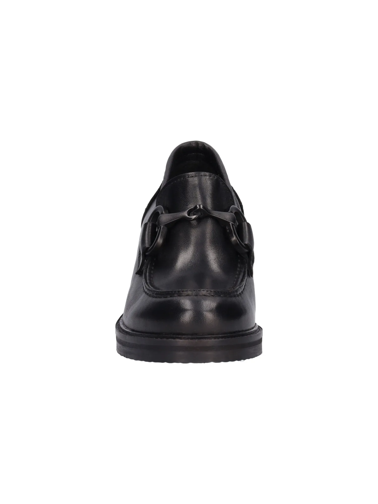 Mocassino tacco largo Barbara Brera da donna nero