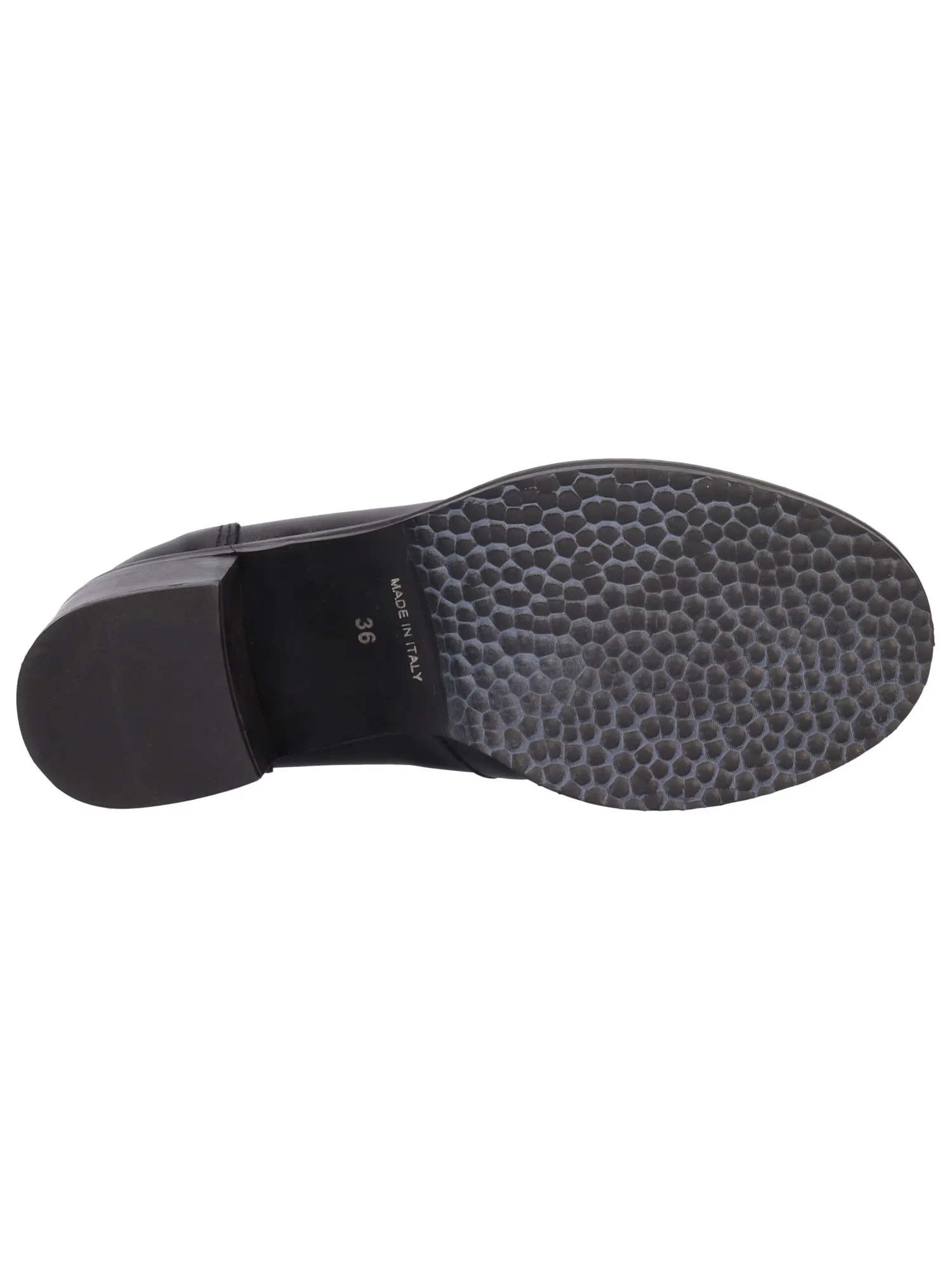 Mocassino tacco largo Barbara Brera da donna nero
