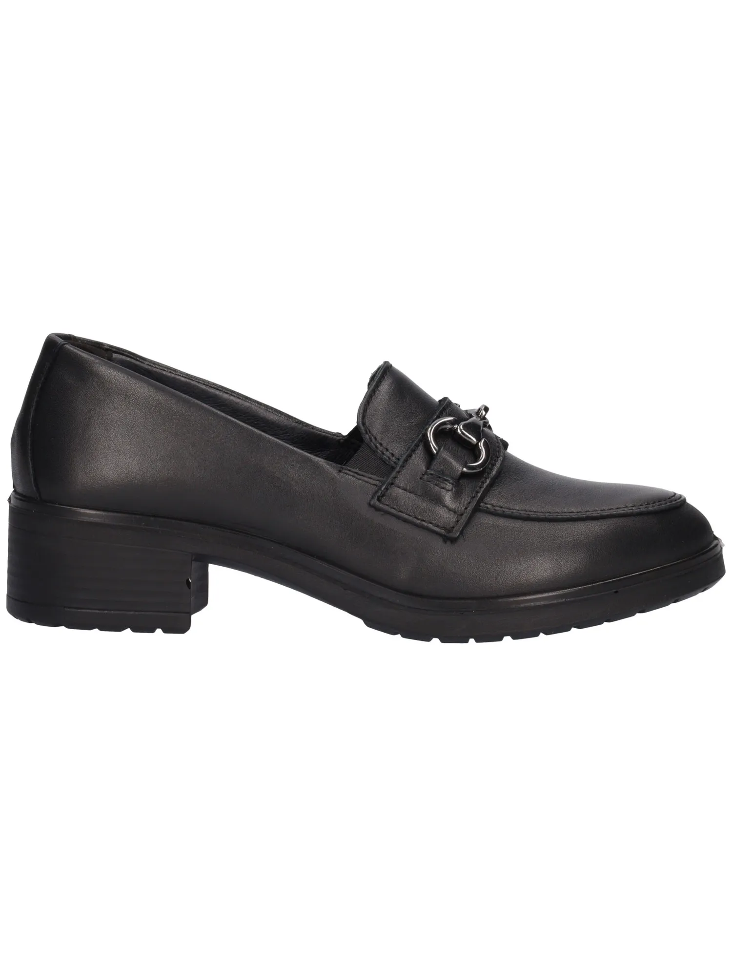Mocassino tacco largo Enval Soft da donna nero