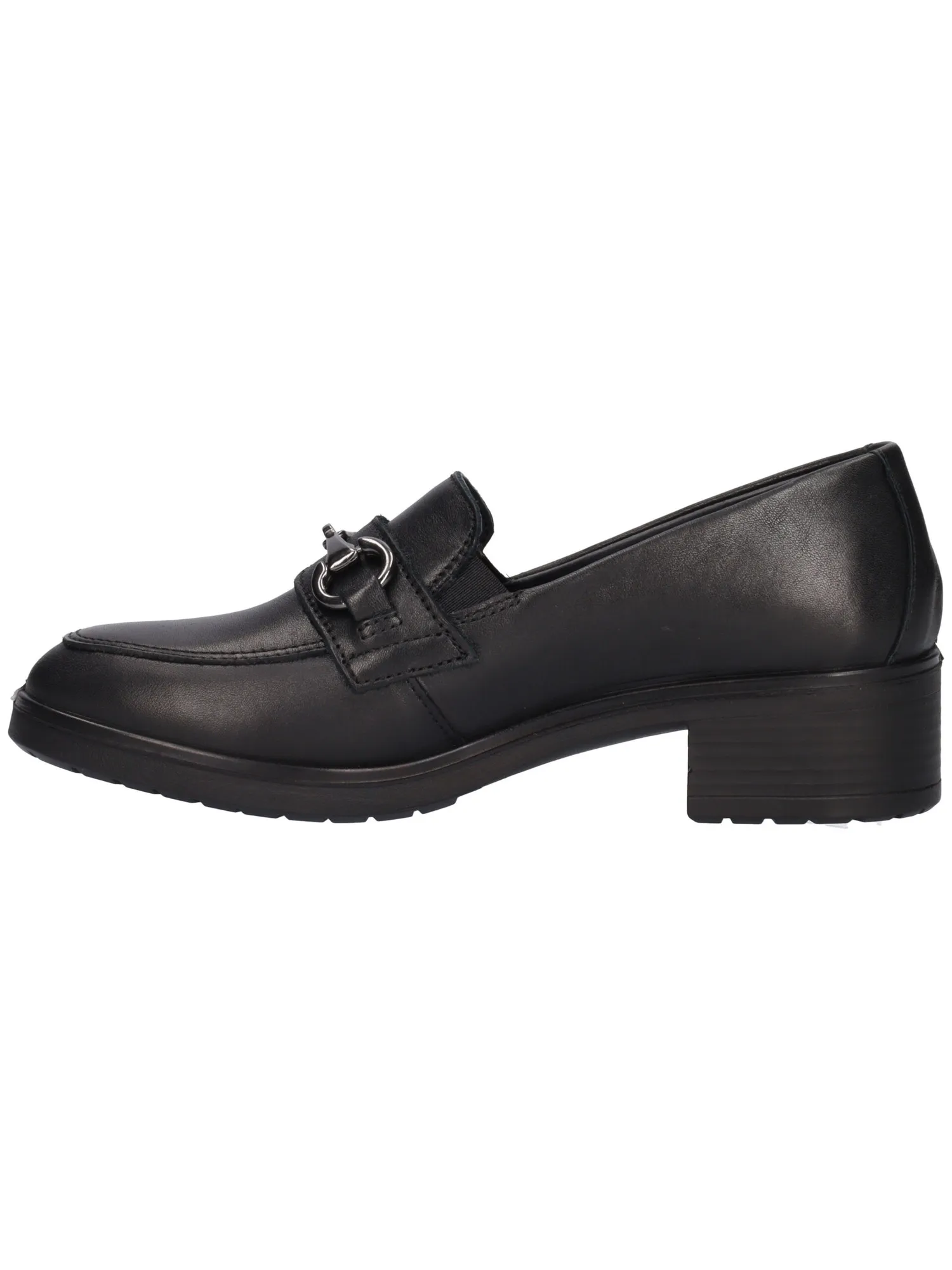 Mocassino tacco largo Enval Soft da donna nero