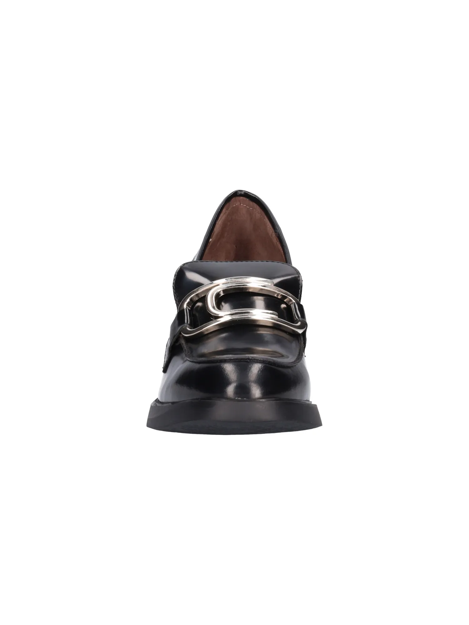 Mocassino tacco largo Wonders da donna nero