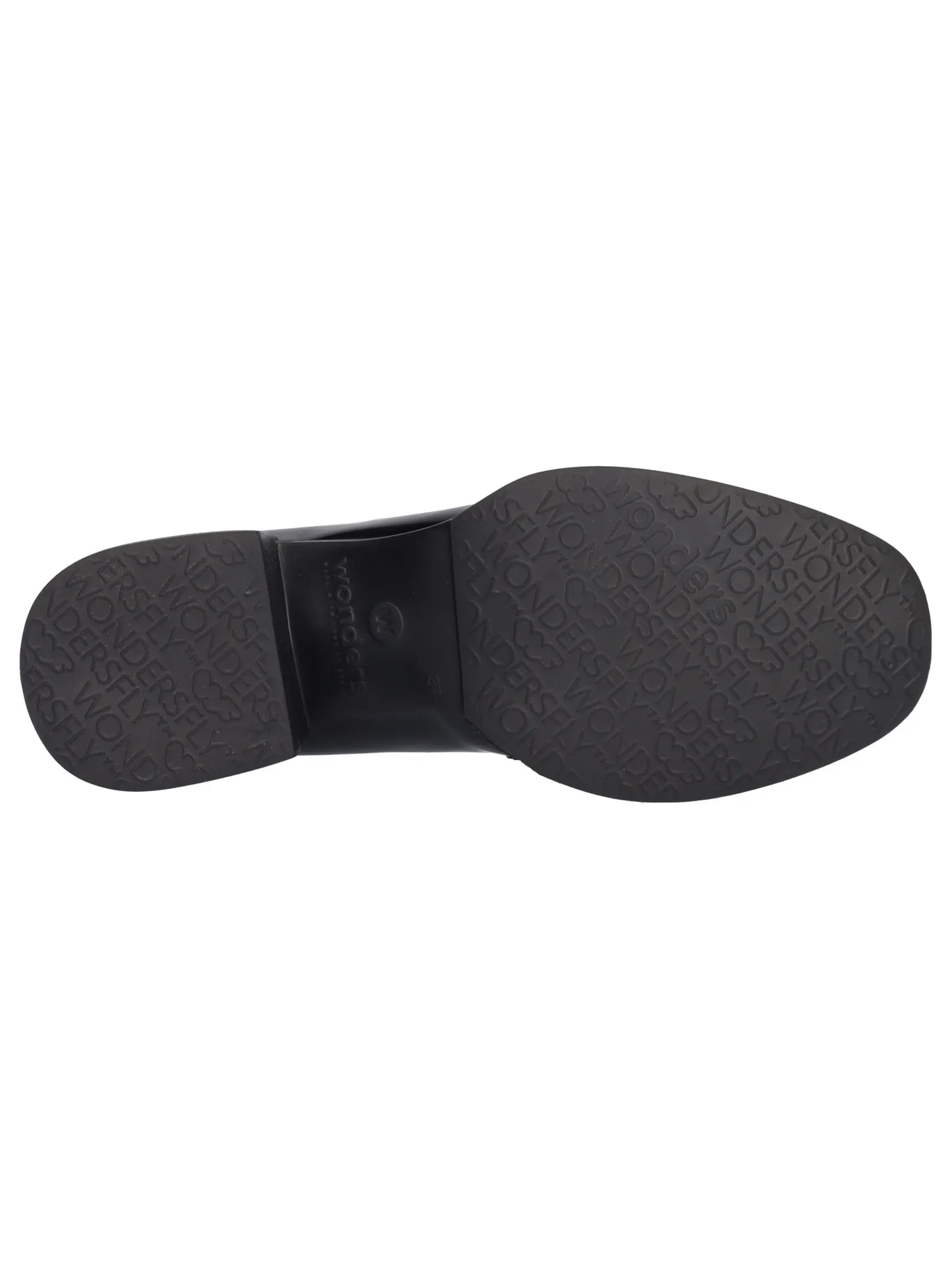 Mocassino tacco largo Wonders da donna nero