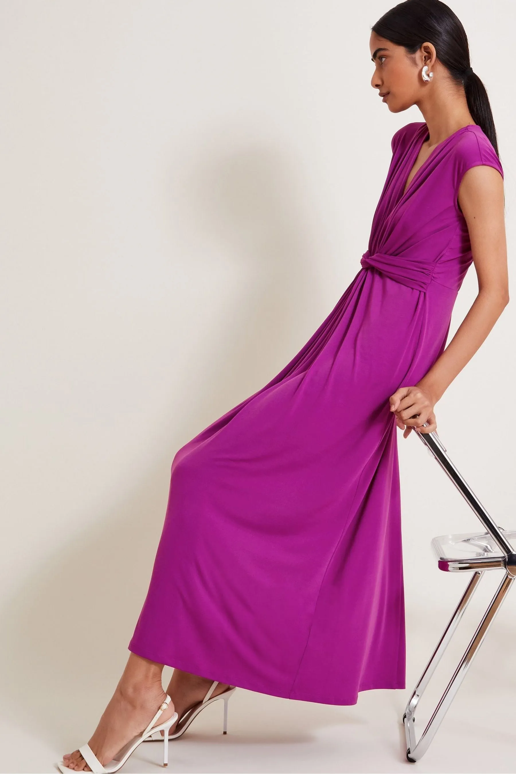 Monsoon - Jaya - Abito maxi in jersey