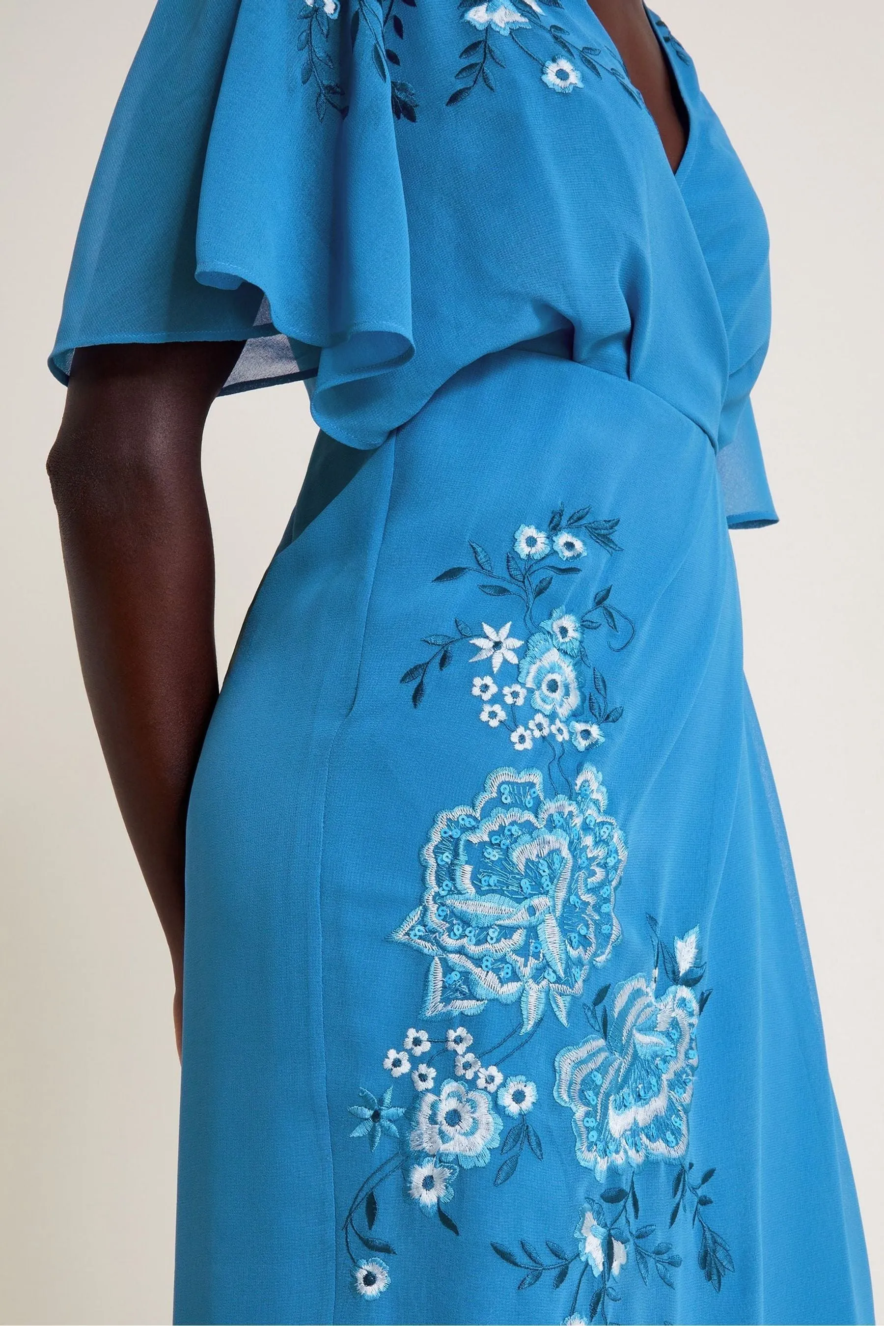 Monsoon Lyla - Abito midi Floreale decorato