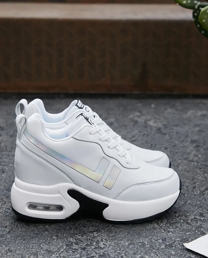 New Fashion Altezza interna Aumenta scarpe da donna Scarpe casual Fondo spesso