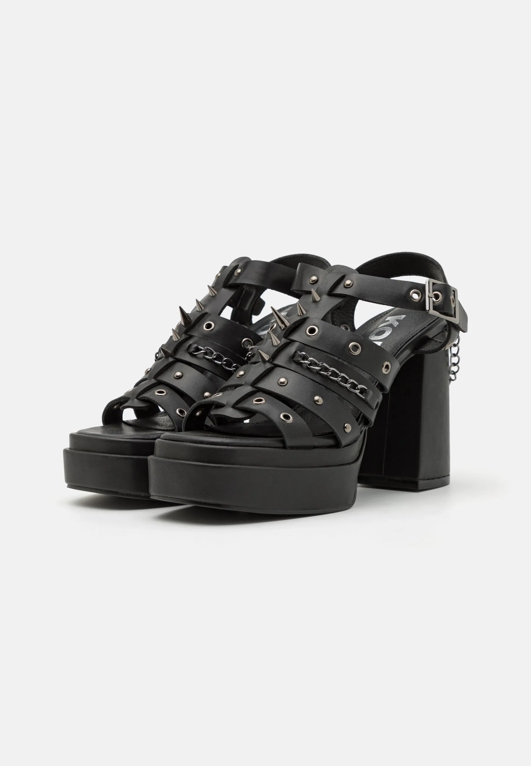 NOCTURNAL VOICES SPIKED PLATFORM - Sandali con tacco