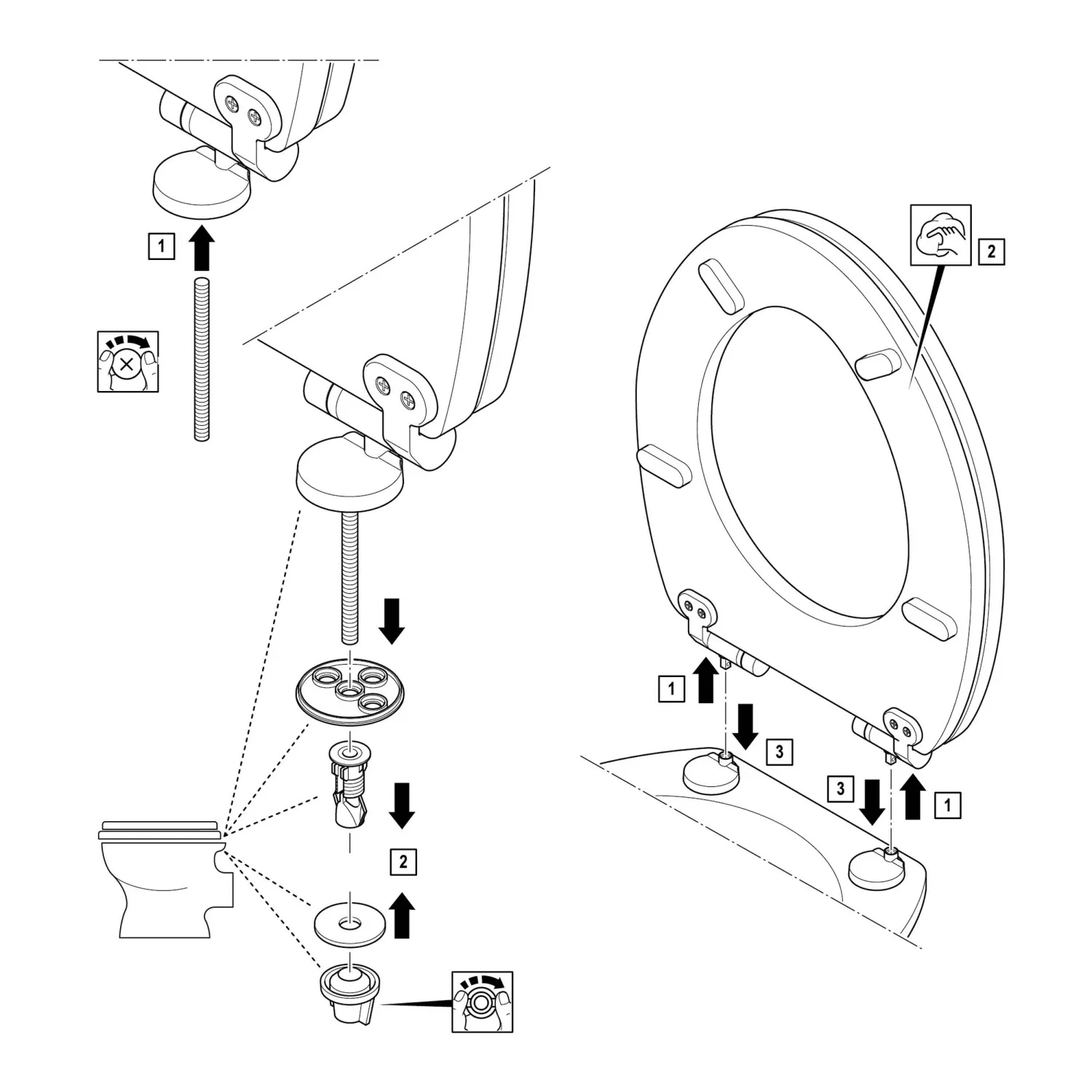 OBI sedile per WC Tabo con abbassamento automatico