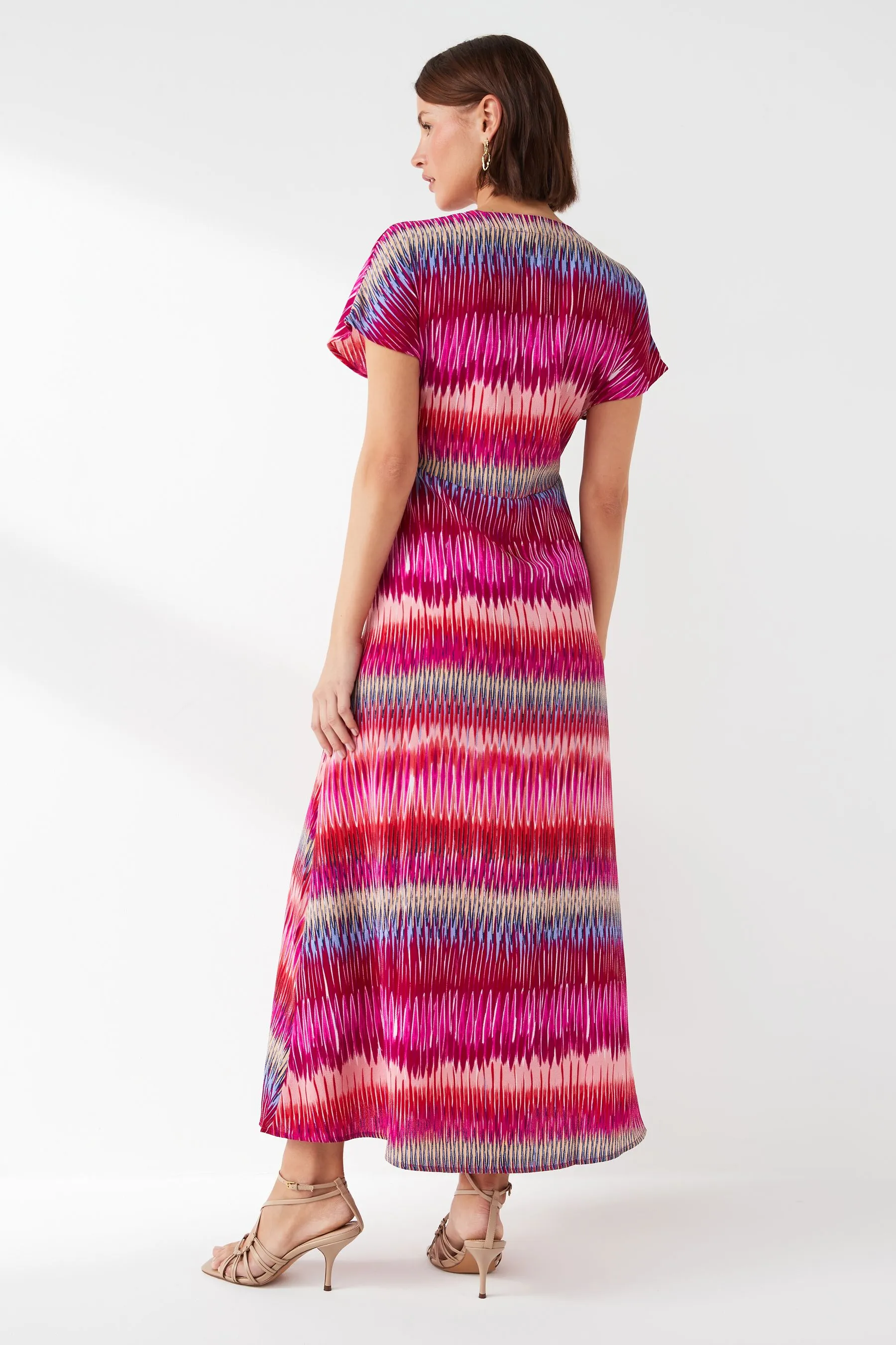 ONLY - Abito maxi Manica corta Con bottoni stampato