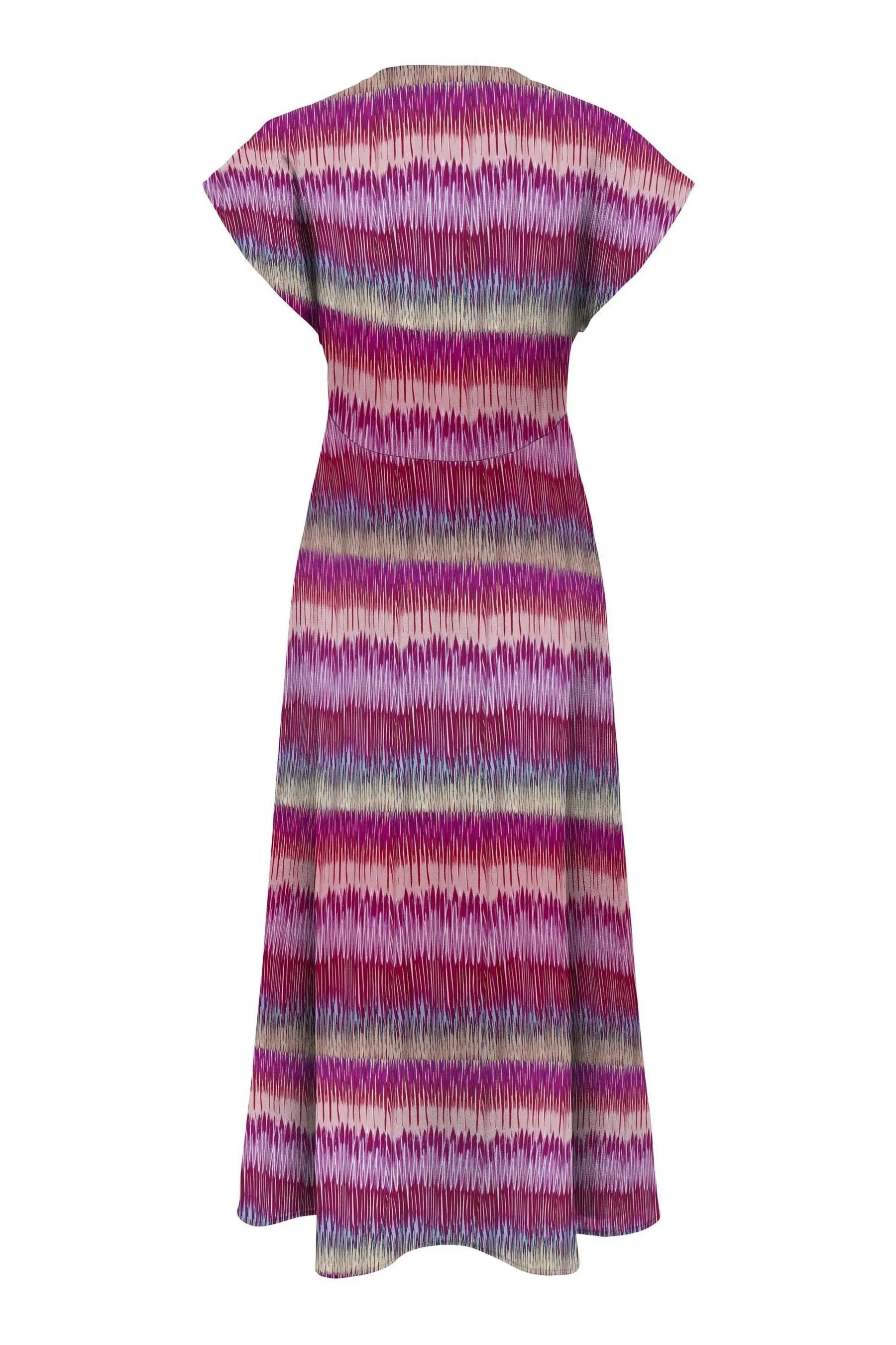 ONLY - Abito maxi Manica corta Con bottoni stampato