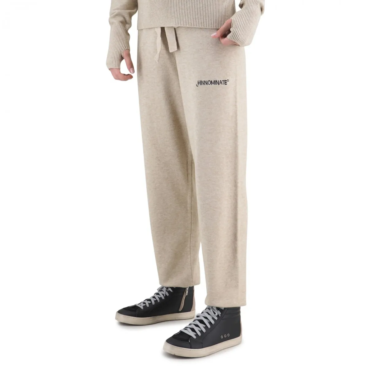 Pantalone In Maglia Con Polsino