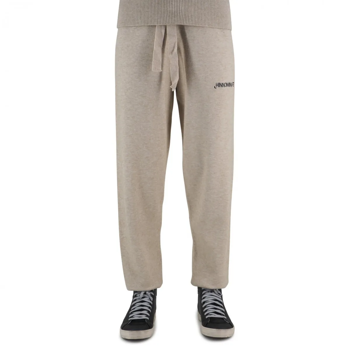 Pantalone In Maglia Con Polsino