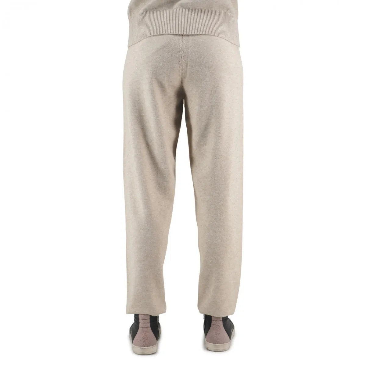 Pantalone In Maglia Con Polsino