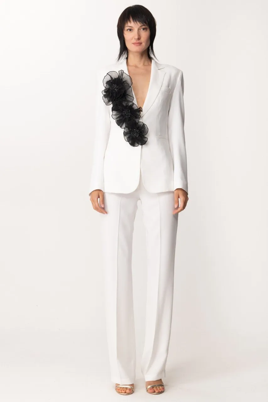 Pantaloni classici a gamba dritta Bianco