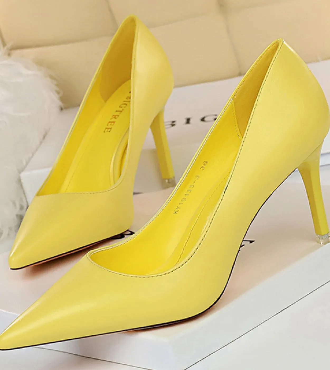 Pelle donna 7,5 cm 10,5 cm Tacchi alti Décolleté classici Lady Stiletto Tacchi bassi sottili Fetish Prom Wedding Scarpe da sposa