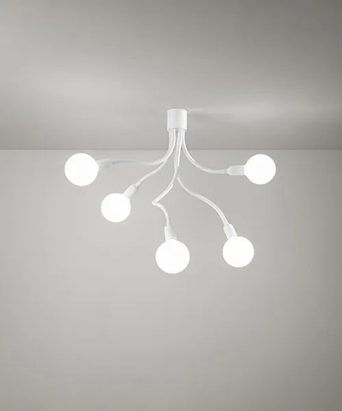 PERENZ Plafoniera Bulbo 6680-B a LED 5 Luci orientabile.