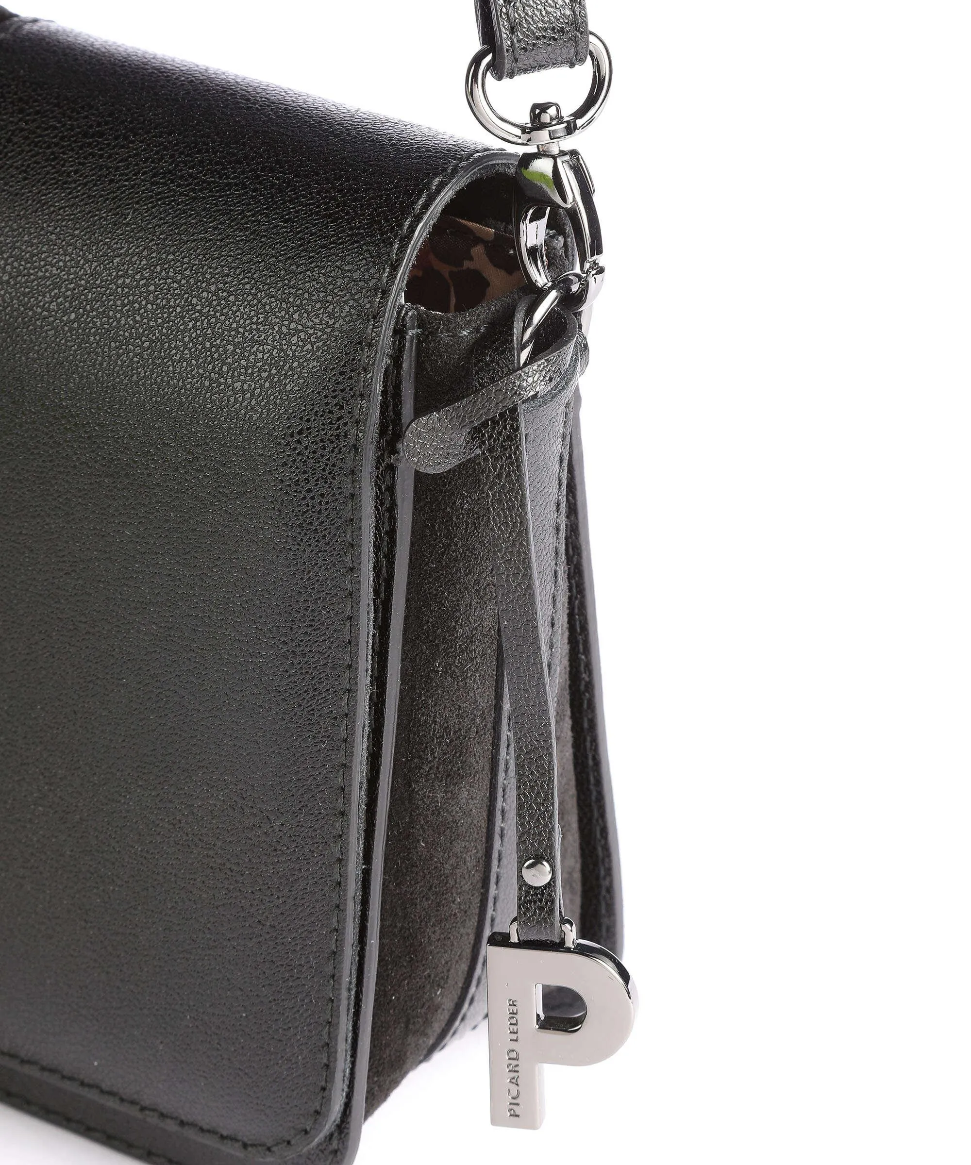  Picard Marie Borsa a tracolla pelle di vacchetta finemente grana nero  