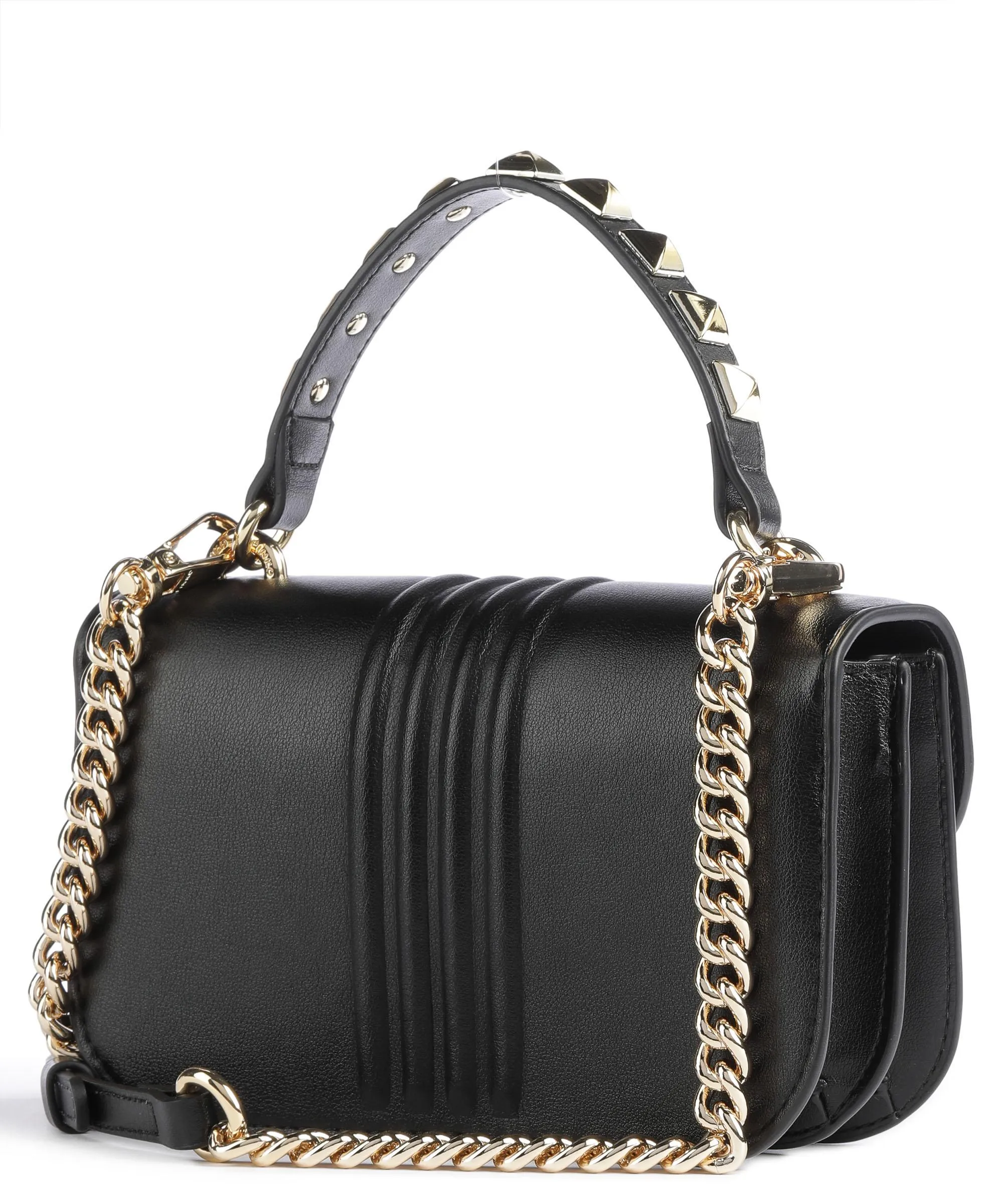  Pinko Love Bell Mini Borsa a tracolla pelle a grana fine nero  