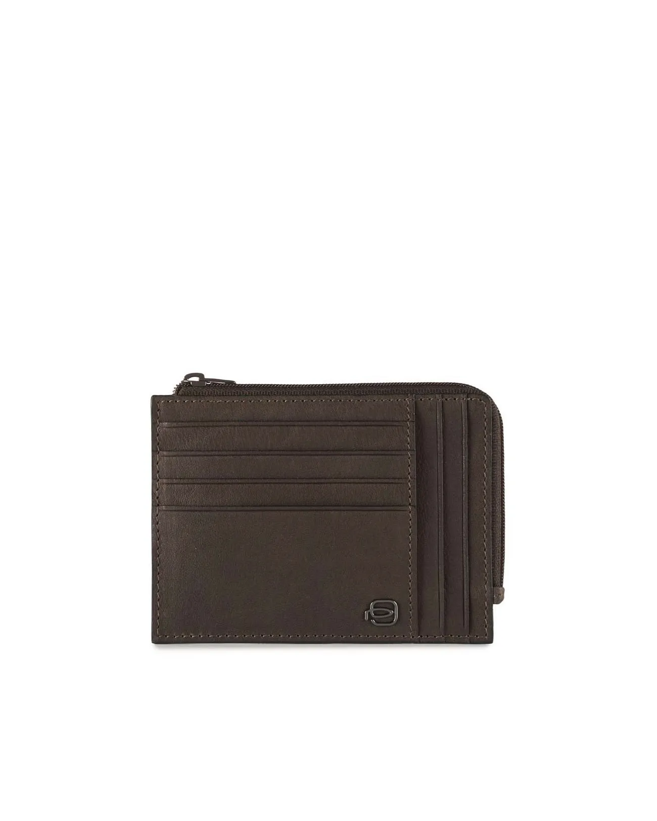 Piquadro Bustina portamonete e carte Black Square - Testa di moro - PU1243B3/TM | Studioarch.com
