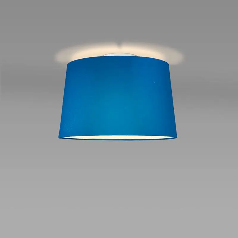 Plafoniera con paralume 'Ton 40 R 2' moderna blu/metallo - adatta per LED / interna