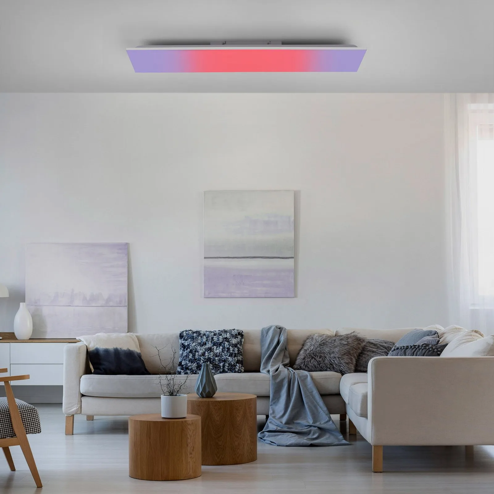 Plafoniera LED Yukon 100x25cm, RGB/CCT