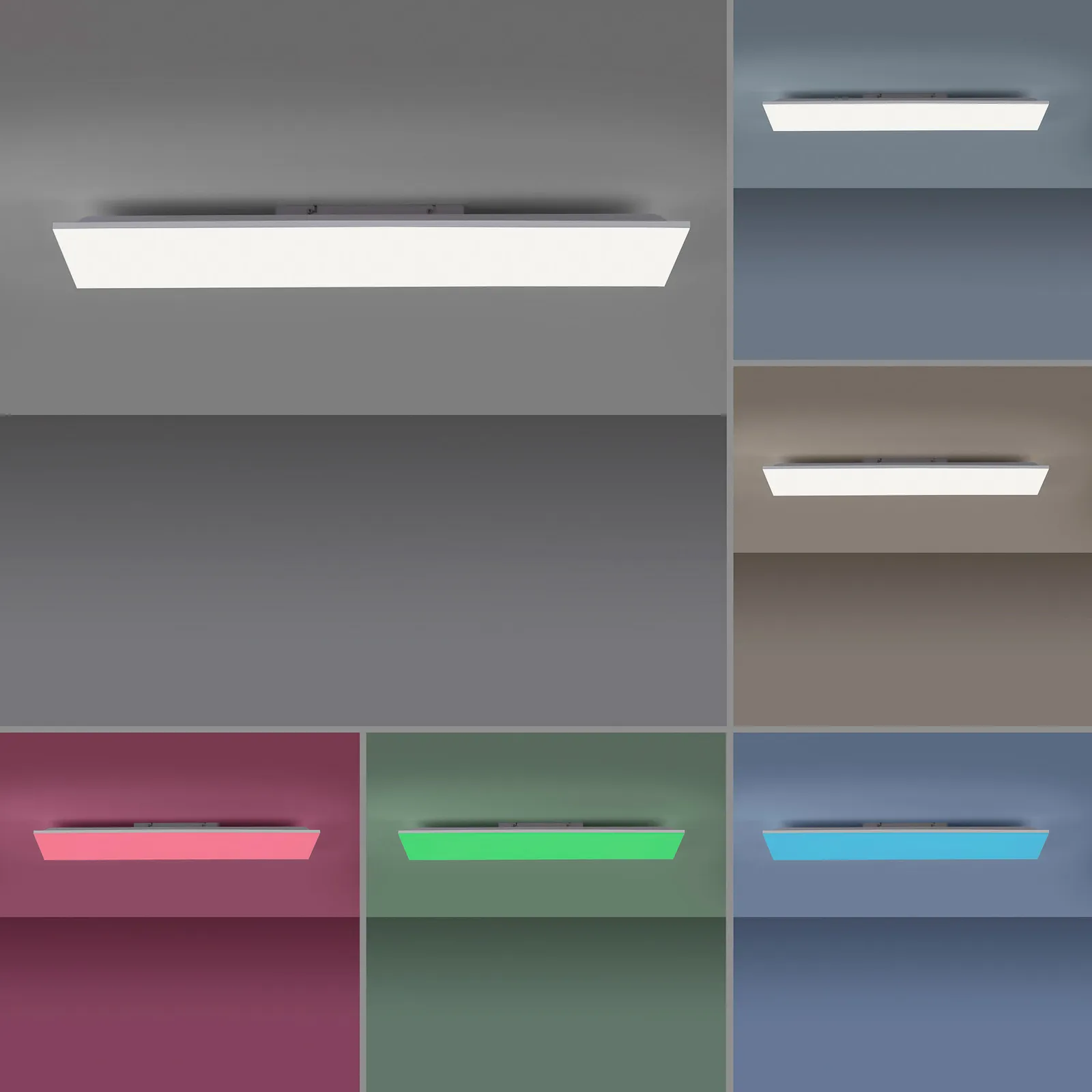 Plafoniera LED Yukon 100x25cm, RGB/CCT
