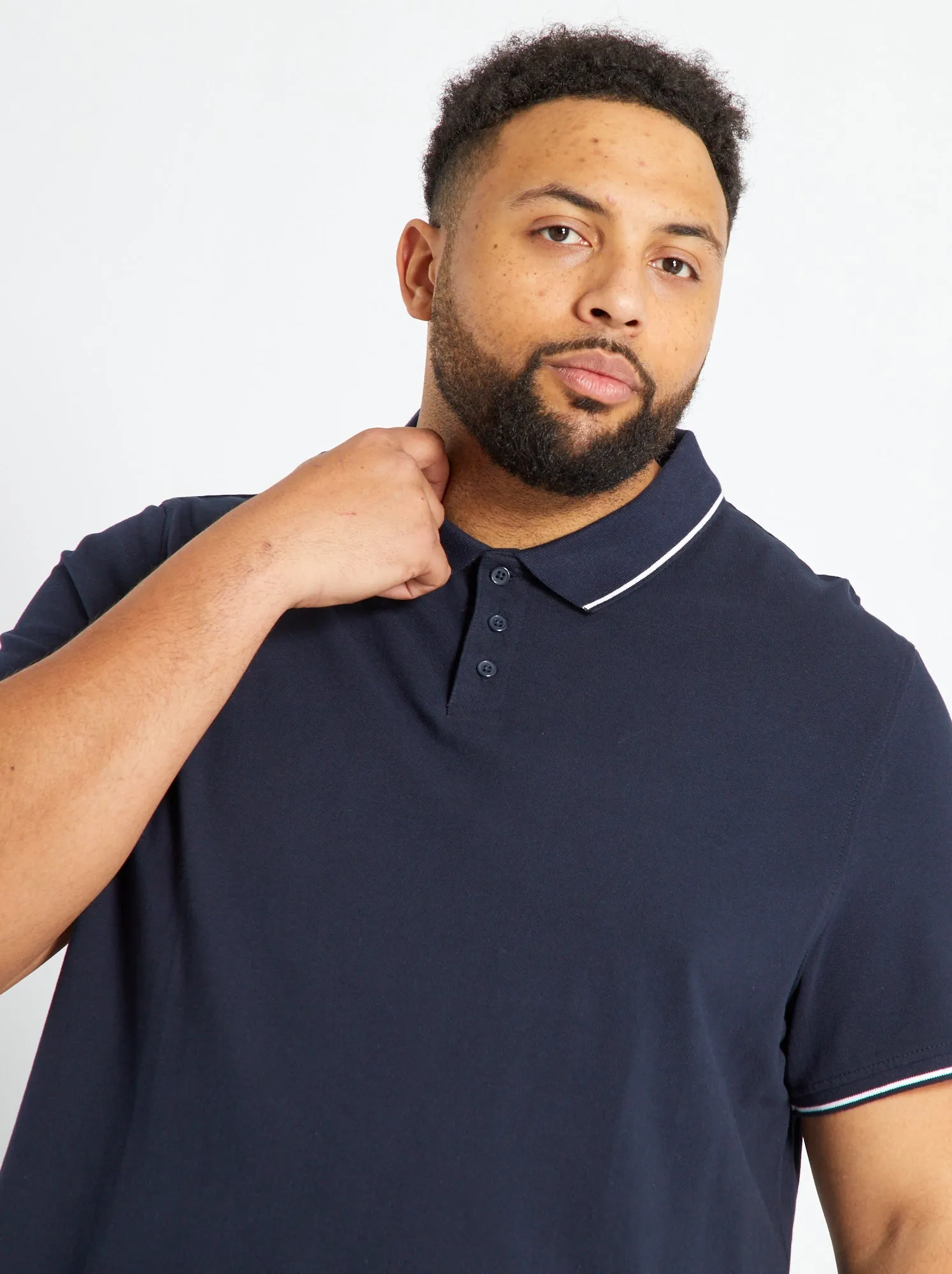 Polo in cotone - BLU
