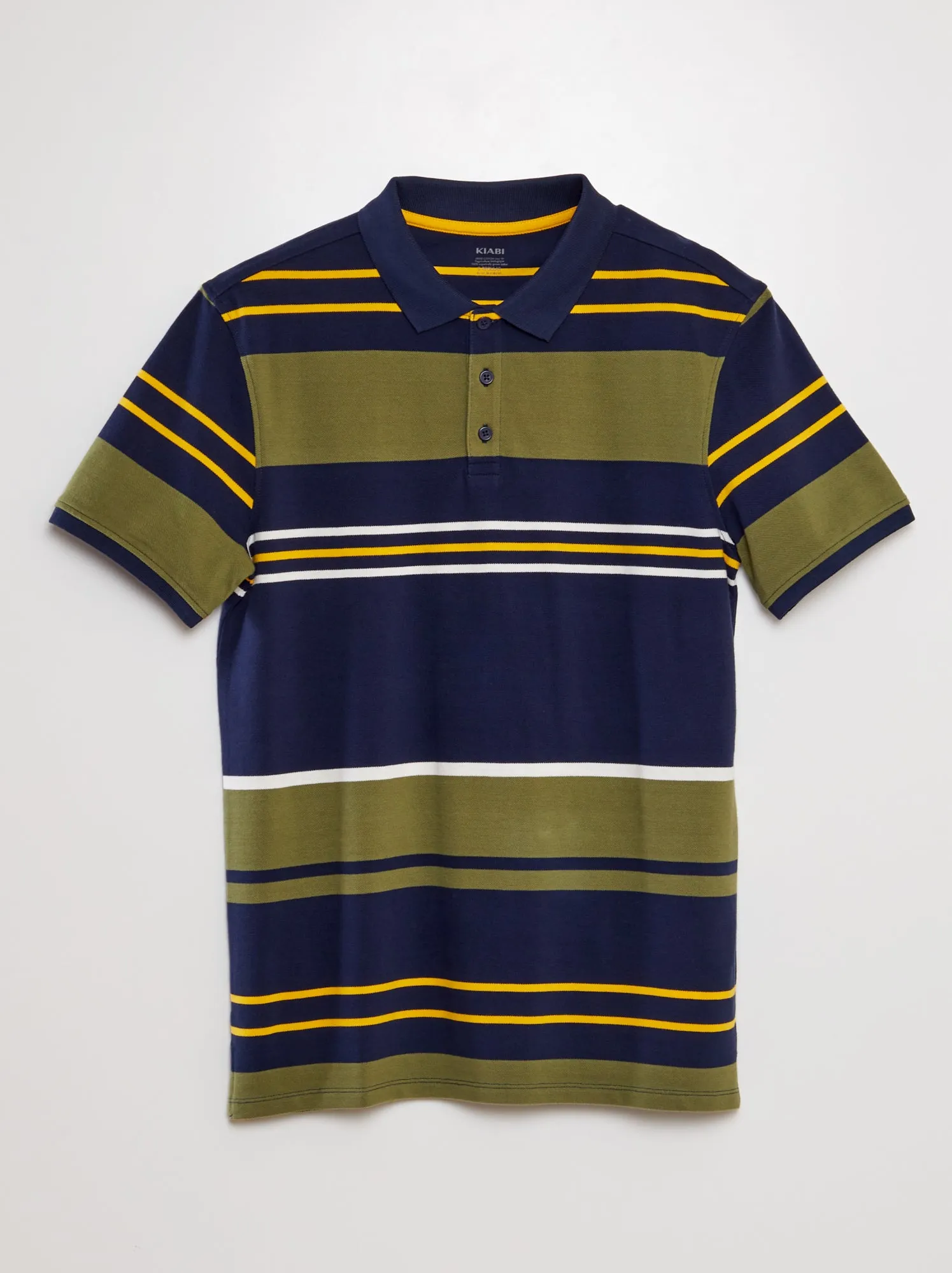 Polo in piqué di cotone - BLU