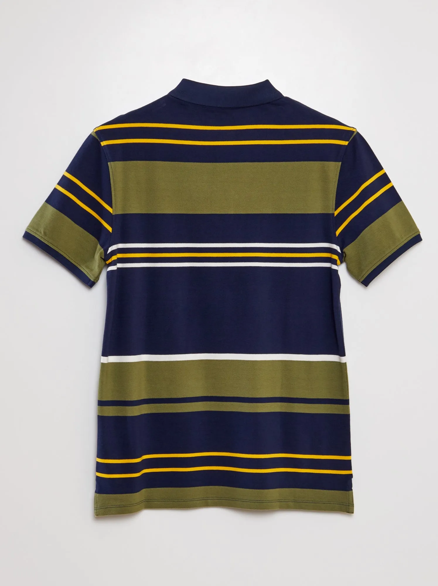 Polo in piqué di cotone - BLU