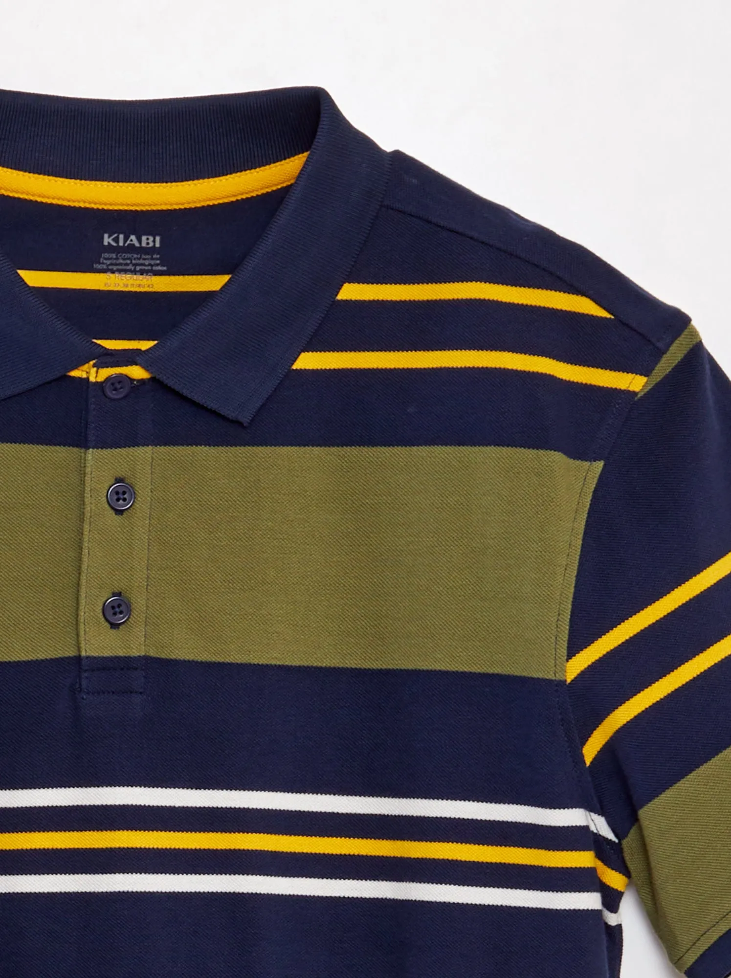 Polo in piqué di cotone - BLU