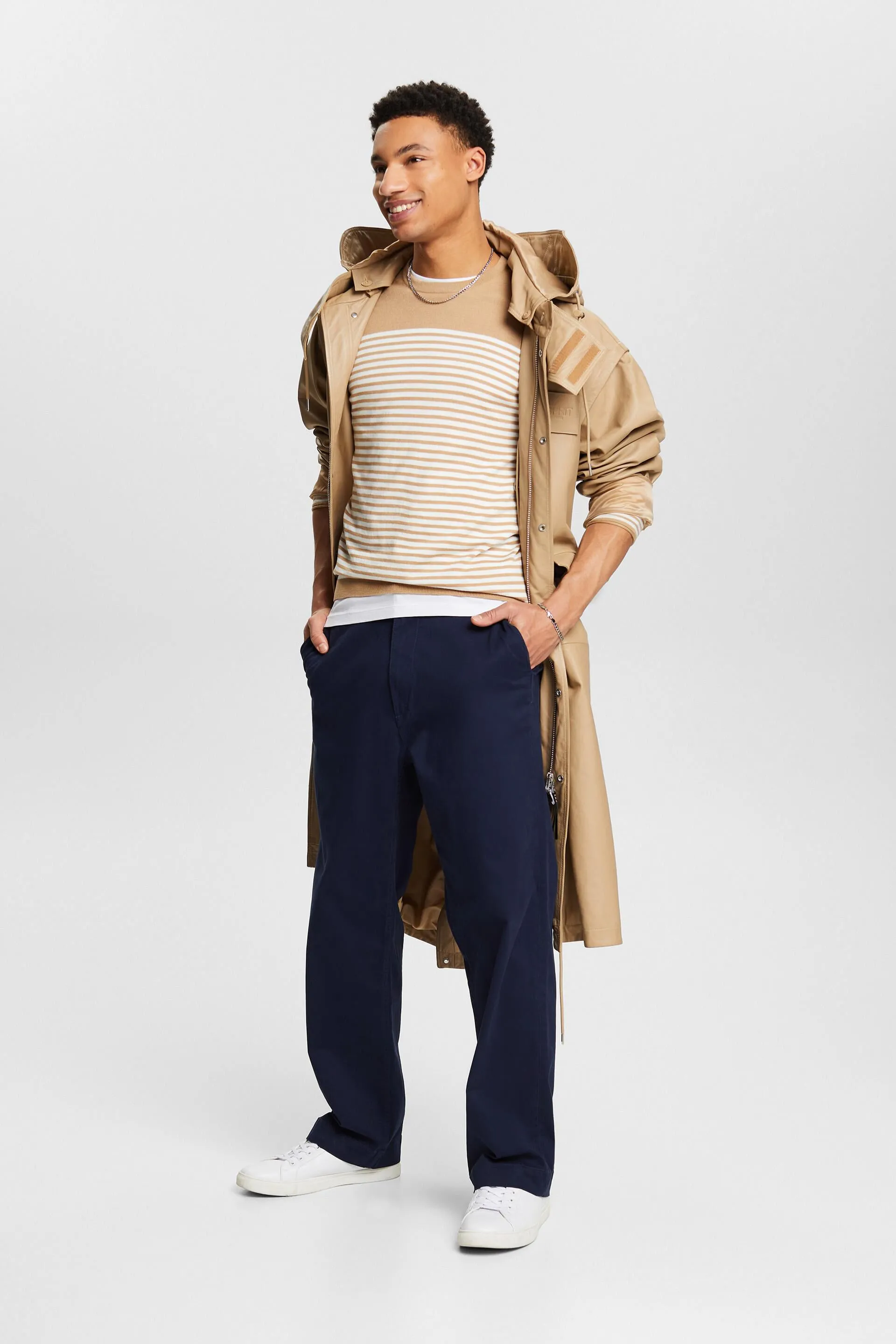 Pullover a righe in cotone