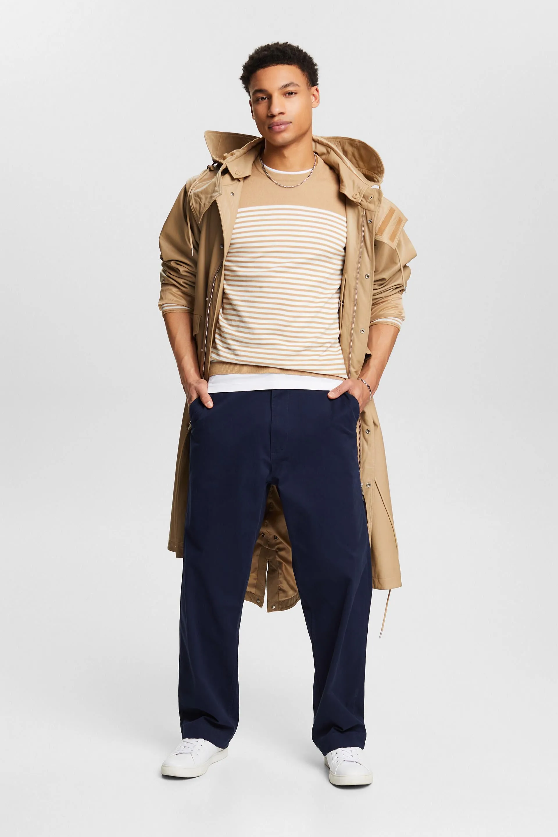 Pullover a righe in cotone