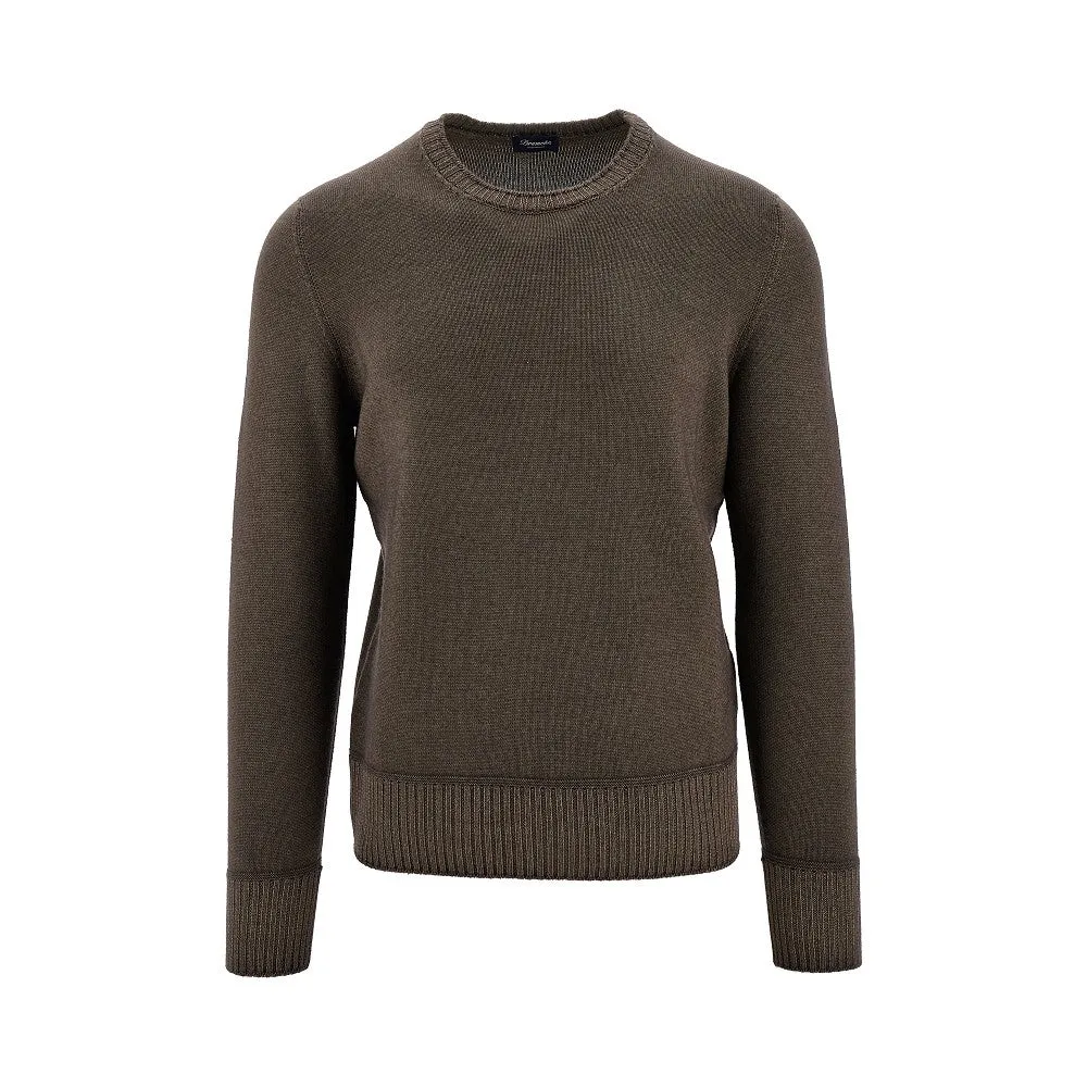 Pullover girocollo in lana Merino Extrafine