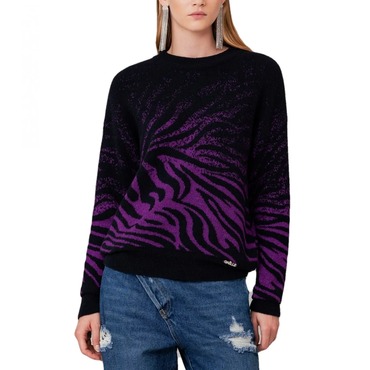 Pullover In Maglia Manica Lunga